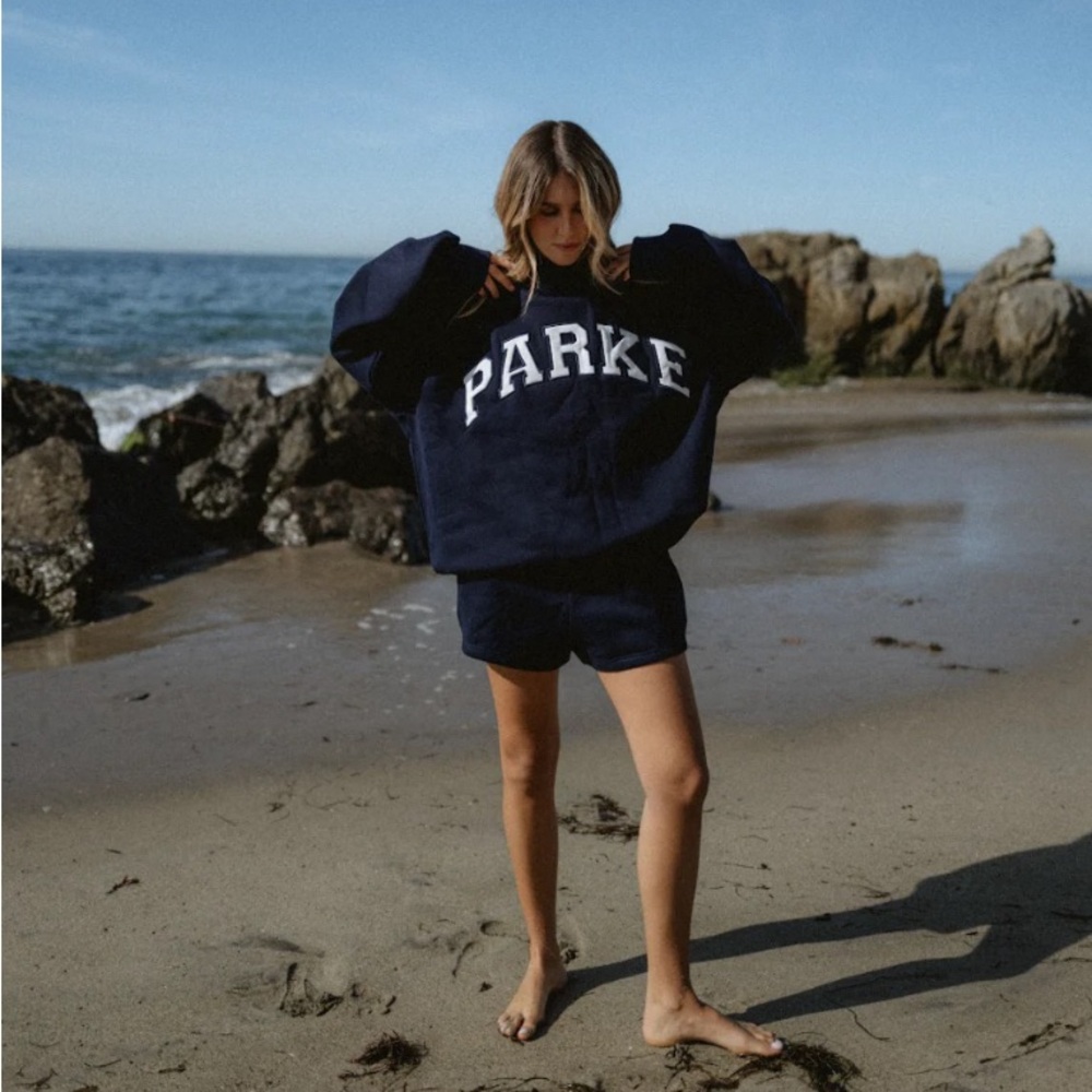 Parke Navy Mockneck Sweatshirt